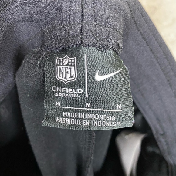 Nike Carolina panthers black elastic drawstring black lounge pants medium - Picture 6 of 6